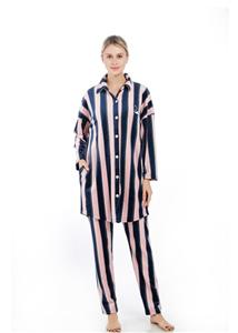 Striped Ladies Pajamas Set